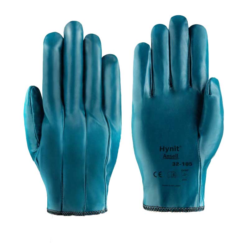 Hynit 32-105 Blue Product - Front and Back Gloves Ansell Hynit 32-105 L - Image 1