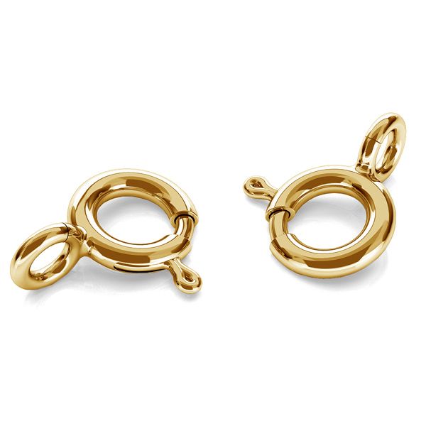 federing-clasp-open-bolt-ringgold-5851175193 Gredzena aizdare 6 mm, zelts 585, 0,10 g - Image 1
