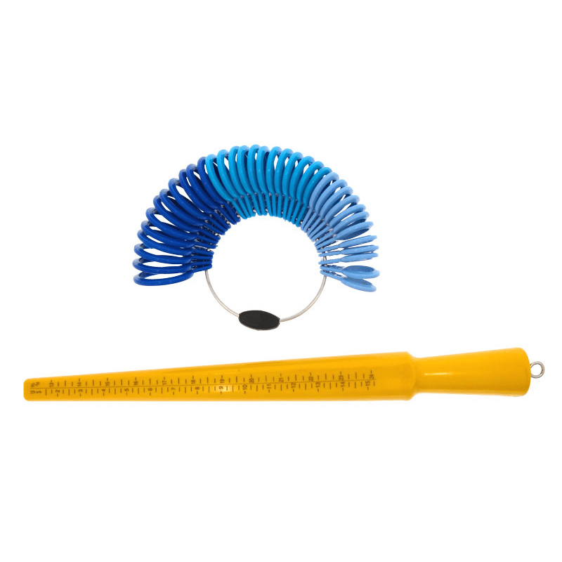 4734.K Ring Stick and Ring Gauge in Set, Plastic - Augusta Gredzenu mērkoks un Gredzenu mērītāju komplekts plastmasas Augusta - Image 1