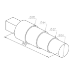 rokturis (4 pakāpieni, Ø51 mm–Ø70 mm) Durston - Image 2