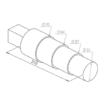 rokturis (4 pakāpieni, Ø51 mm–Ø70 mm) Durston - Image 2