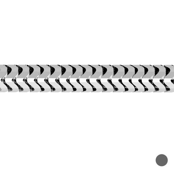 29955 flexible-snake-bulk-chainsterling-silver-925cstd-24-mm Elastīga fasetēta čūska ķēde 2,4 mm, 925 proves sudraba. - Image 1