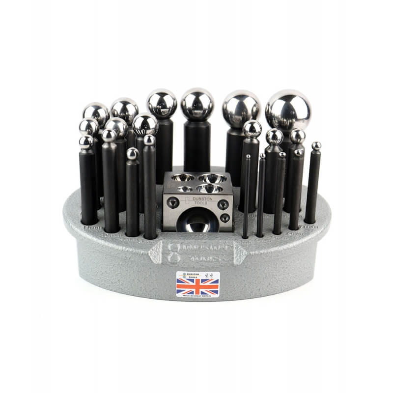 1102_Durston_21 Punch Doming Set (3-36 mm) 21 akmeņu iestiprināšanas instrumentu komplekts (3–36 mm) Durston - Image 1