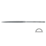 Pusapaļa adatas vīle, griezums 3, 140 mm Vallorbe - Image 2