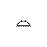 Pusapaļa adatu vīle Griešanas pakāpe 4 160 mm Vallorbe - Image 4