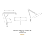 Juveliera LED līdzsvarota rokas darbagalda apgaismojums Durston - Image 5