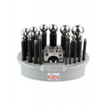 21 akmeņu iestiprināšanas instrumentu komplekts (3–36 mm) Durston