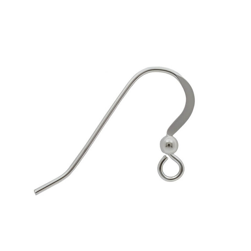 S37101_Earring hook, Sterling silver, 0,23g Auskaru āķis, 925 proves sudrabs, 0,23g - Image 1
