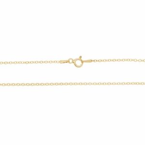 gold plated anchor chain for-celebrity necklace sterling silver 925-a-040 50 cm