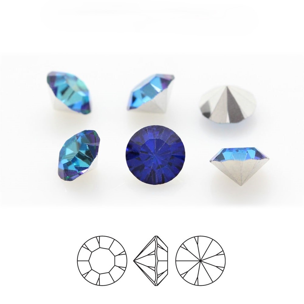 preciosa-crystal-chaton-round-stone-crystal-bermuda-blue-144-pcs preciosa kristāla chaton apaļa akmens kristāls bermuda zils