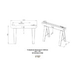 Profesionāls metāla vilkšanas darba galds 1400mm Durston - Image 3