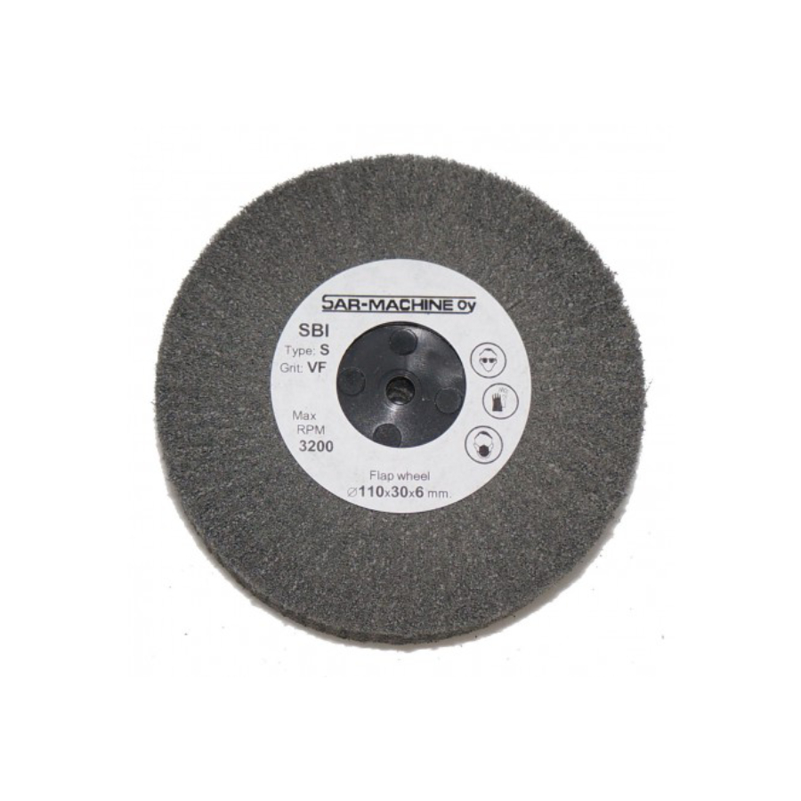 flap-wheel Abrazīvo slīpripa SBI-S Ø 110 mm (Īpaši smalka) - Image 1