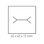 Melna kaste, gredzens, 5x5x5cm - Image 2