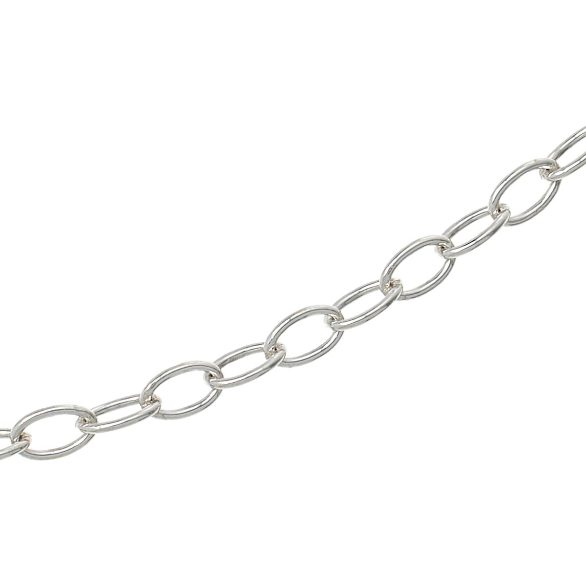 Ok114_ chain Ovāla enkura ķēde (4,2 mm) OK114, sudrabs 925 - Image 1