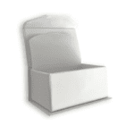 Kārbiņa laulību gredzeniem Milano baltā krāsā - Image 2