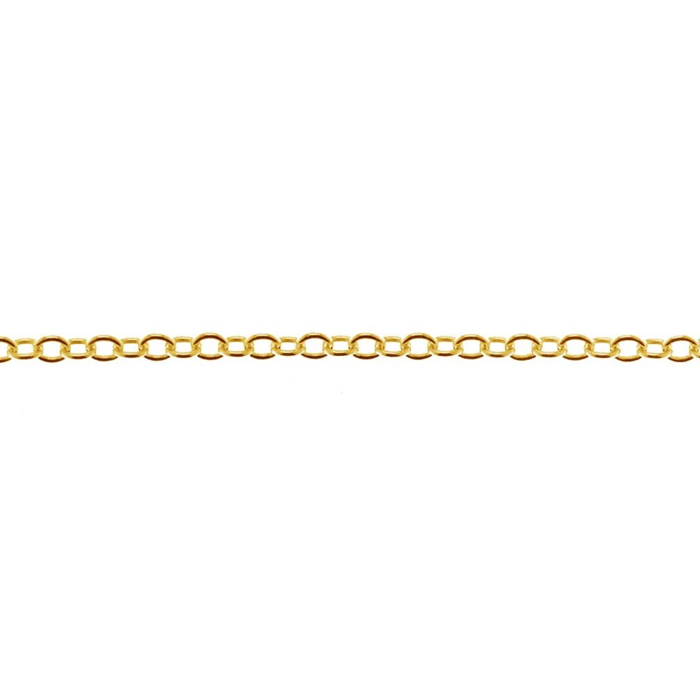 anchor bulk chain 14k yellow gold 585 1,5mm