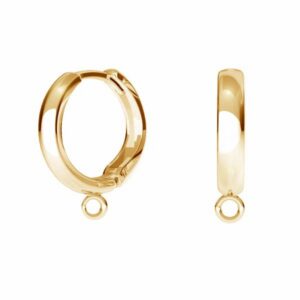 Stīpas aizdare ar cilpu, 18K zelta 750 pārklājums uz sudraba 925, 17 mm 13,5 mm