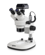 Stereo Zoom Microscope, Trinocular, Greenough. 0,7-4,5×. HWF 10×20. 3W LED, KERN - Image 3