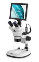 Stereo Zoom Microscope, Trinocular, Greenough. 0,7-4,5×. HWF 10×20. 3W LED, KERN - Image 2